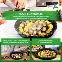 Clear PET Round Sushi Tray 13.7