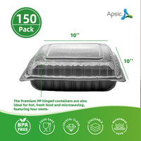 PP Vented Hinged Container 10x10