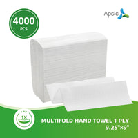 APSIC 1-Ply Multifold Hand Towel 9.25