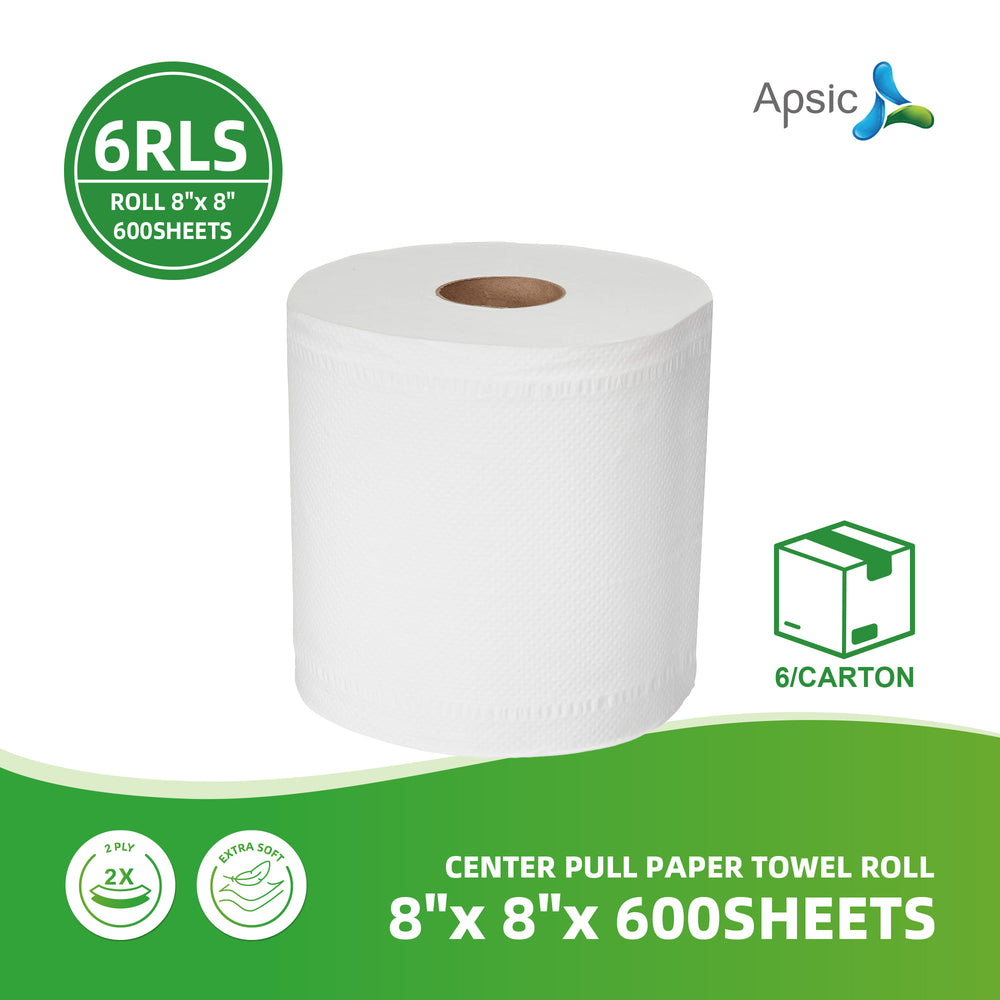 APSIC Center Pull Paper Towel Roll 8