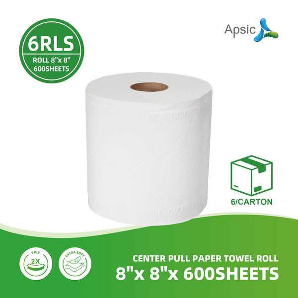 APSIC Center Pull Paper Towel Roll 8