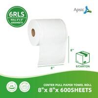 APSIC Center Pull Paper Towel Roll 8