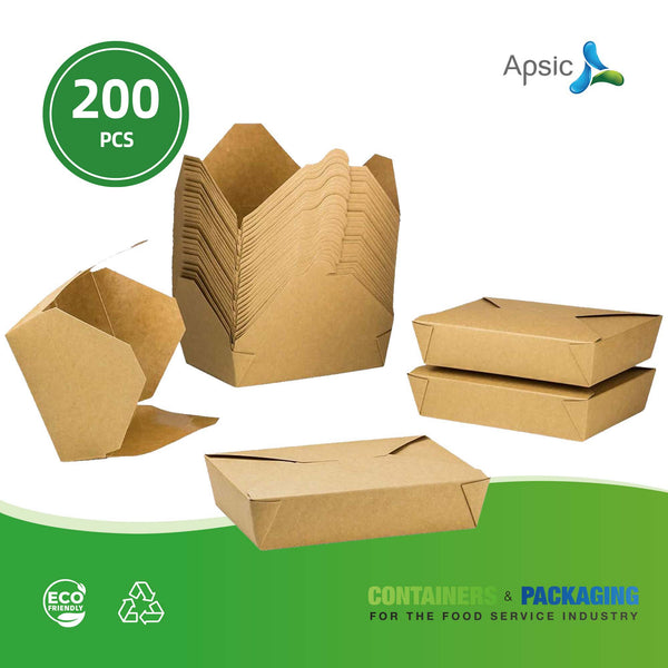 APSIC #2 Kraft Take-Out Box 8.5