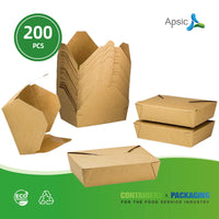 APSIC #3 Kraft Take-Out Box 8.5