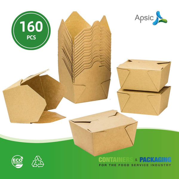 APSIC #4 Kraft Take-Out Box 8.5
