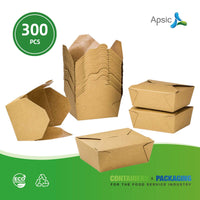 APSIC #8 Kraft Take-Out Box 6.75