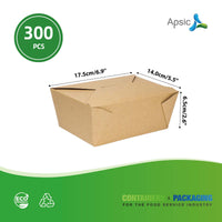 APSIC #8 Kraft Take-Out Box 6.75