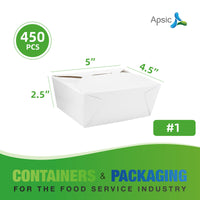 APSIC #1 White Paper Take-Out Box 5
