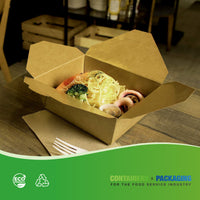 APSIC #2 Kraft Take-Out Box 8.5