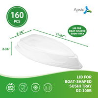 APSIC Lid For Boat-Shaped Sushi Tray Dz-100B