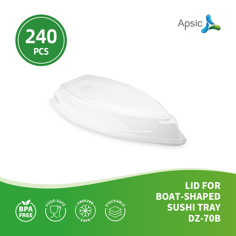 APSIC LID FOR BOAT-SHAPED SUSHI TRAY DZ-70b