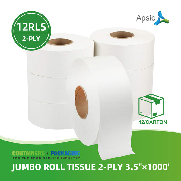 APSIC 2-Ply Jumbo Roll Tissue 3.5