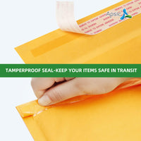 APSIC Kraft Bubble Mailer 35×42 cm - Self-Seal Padded Shipping Envelopes - 100 Pack