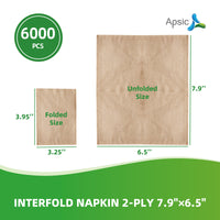 APSIC Interfold Napkin 2-Ply 7.9