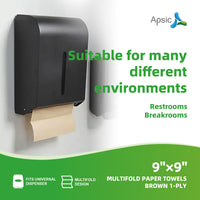 APSIC Brown 1-Ply Multifold Paper Towels 9