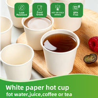 APSIC 6 oz White Paper Hot Cups, 1000 Count (PAPC06)