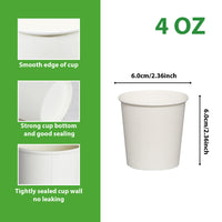 APSIC 4 oz White Paper Hot Cups, 1000 Count (PAPC04)