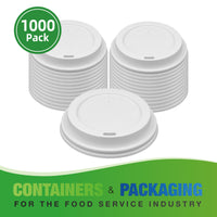 APSIC White Lid for 10-24oz Paper Hot Cup, 1000/Case