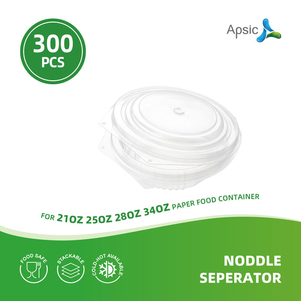 APSIC Noodle Separator for 21/25/28/34 oz Paper Food Container - Mess-Free & Versatile Use - 300 Count