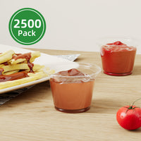 APSIC 1oz Clear Portion / Sauce Cup, 2500/Case
