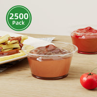 APSIC 2oz Clear Portion / Sauce Cup, 2500/Case