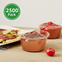 APSIC 3.25oz Clear Portion / Sauce Cup, 2500/Case