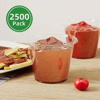 APSIC 5.5 oz Clear Portion Cup (Lids Sold Separately) - Premium & Multi-Purpose - 2500 PCS