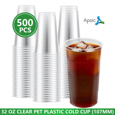 APSIC 32 oz PET Cold Cup, Clear 107mm — 500/Case