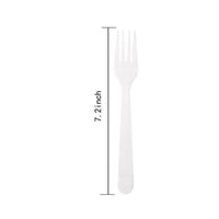 APSIC White Heavy Duty Disposable Plastic Fork - Food Service & Takeout Ready - 1000 Count