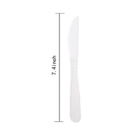 APSIC White Heavy Duty Disposable Plastic Knife - Food Service & Takeout Ready - 1000 Count
