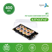Clear PET Sushi Container 6.5