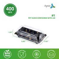 Clear PET Sushi Container 6.5