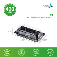 APSIC #1 Pet Sushi Container With Lid 6.5