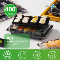 Clear PET Sushi Container 9.4