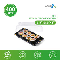 APSIC #1 Pet Sushi Container With Lid 6.5