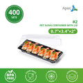 Clear PET Sushi Container 8.7