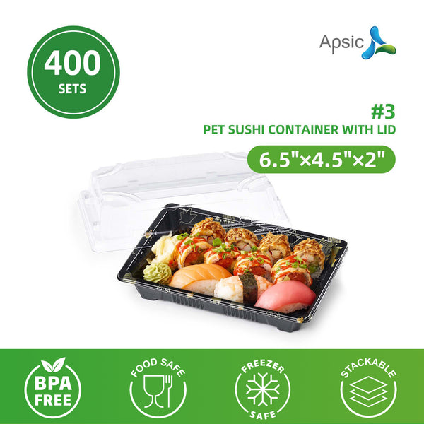 Clear PET Sushi Container 6.5