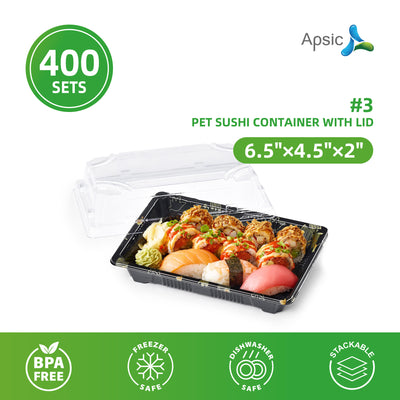 Clear PET Sushi Container 6.5
