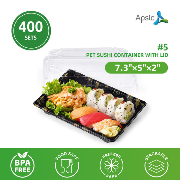 Clear PET Sushi Container 7.3