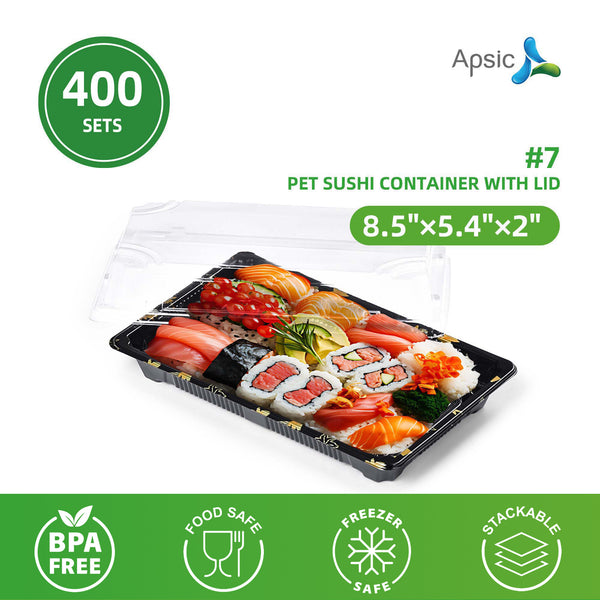 Clear PET Sushi Container 8.5