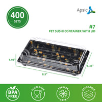 Clear PET Sushi Container 8.5