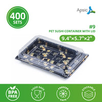 Clear PET Sushi Container 9.4