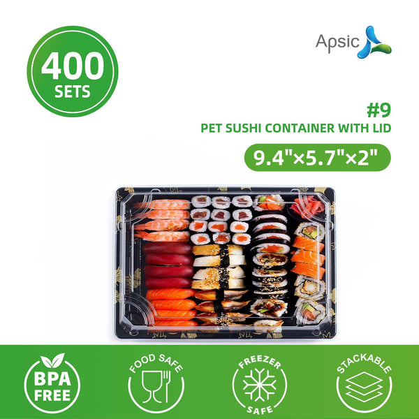Clear PET Sushi Container 9.4