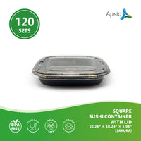 APSIC Square Sushi Container With Lid 10.24
