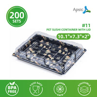 Clear PET Sushi Container 10.1