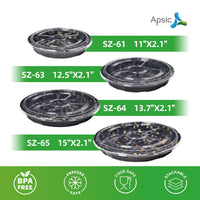 Clear PET Round Sushi Tray 15