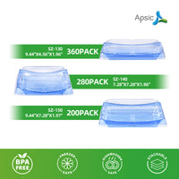 APSIC SZ-130 BLUE PET SUSHI CONTAINER WITH LID 9.44