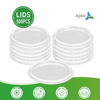 APSIC Clear Lid for 8-32oz Deli Container, 500/Case