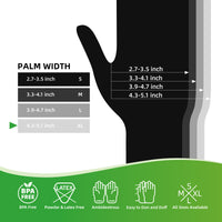 APSIC Black 4 Mil Disposable Gloves - Powder-Free All-Purpose - X-Large - 1000/Case