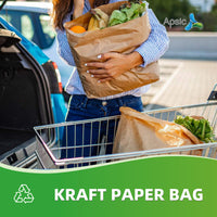 APSIC 5 lb. Natural Kraft Paper Bag - 1000/Bundle